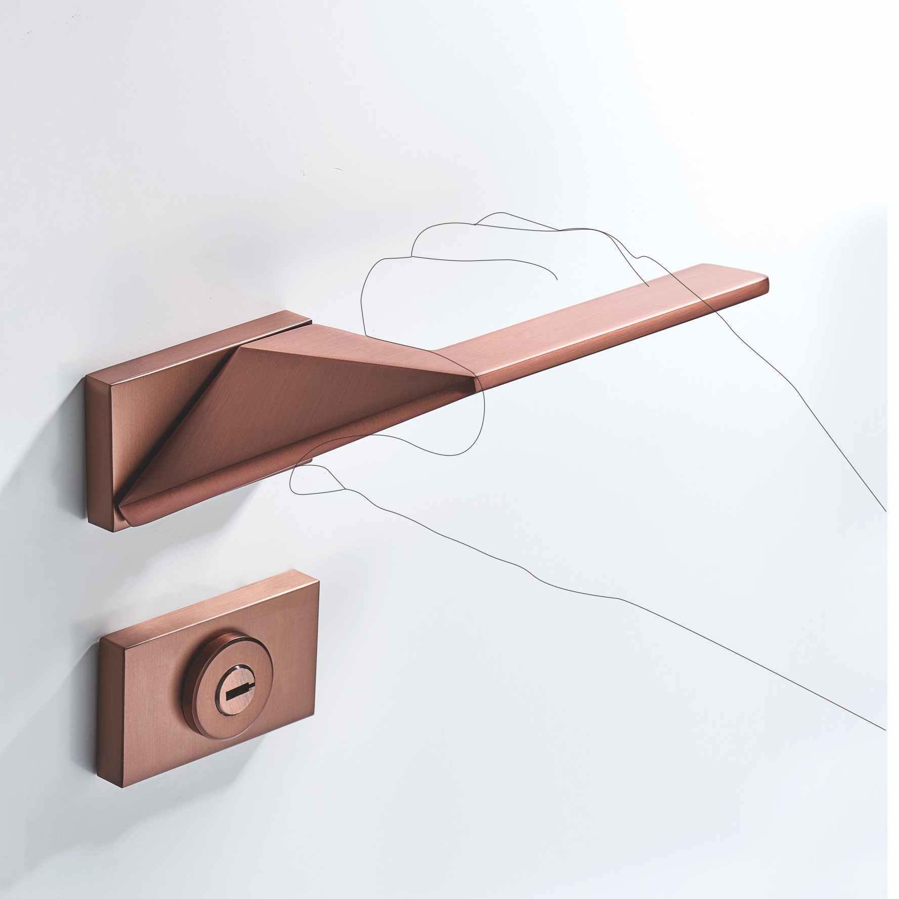 Tay nắm cửa bằng hợp kim A18-278